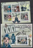 Sao Tome si Principe 2009 - Film - Actori - CHARLIE CHAPLIN - BL + KB - MNH, Nestampilat