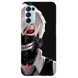 Husa compatibila cu Oppo A52 model Tokyo Ghoul Ken Kaneki, Silicon, TPU, Viceversa, Transparent, Carcasa