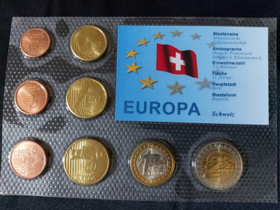 Set Euro - Probe - Elveţia 2003 , 8 monede foto