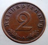 2.625 GERMANIA 2 REICHSPFENNIG 1938 A, Europa, Bronz