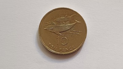 Sf&amp;acirc;nta Elena și Ascension -10 pence, 2003 UNC foto