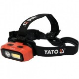 Lanterna LED pentru cap, Yato USB, acumulator Li-Ion 3.7 V, 800 lm