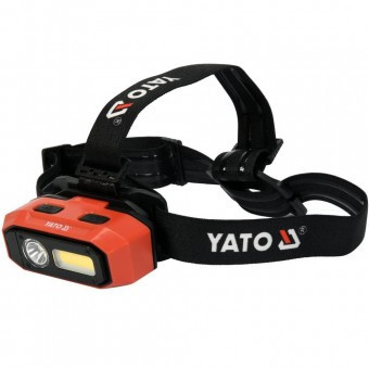 Lanterna LED pentru cap, Yato USB, acumulator Li-Ion 3.7 V, 800 lm foto