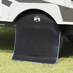 vidaXL Protecție pentru roată Negru, Albastru 108 x 76 cm oxford