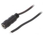 Cablu Alimentare DC 5,5/2,1 Negru 0,8m