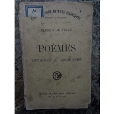 Alfred de Vigny - POEMES ANTIQUES ET MODERNES