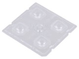 Lentilă LED pătrată transparentă 6.1mm