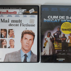 Lot 2 DVD filme comedie: Mai mult decat Fictiune + Cum de s-a inecat Mona?