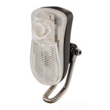 Far Bicicleta BTA, 1 LED Alb, Negru, Baterii AAA Incluse, Cod 546012450RM