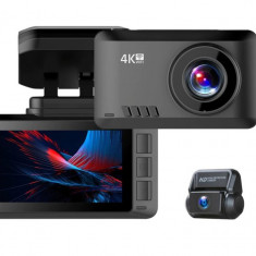 Camera Auto Dubla 4K ,NT966670,Senzori Video Sony IMX335,2k+Full HD,GPS,WiFi