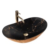 Lavoar de blat Rea REA Royal In Black Marble Gold