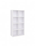 Cumpara ieftin Biblioteca, Vasagle, 8 cuburi, Alb, LBC24WT, 30 x 130 x 65 cm