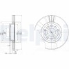 DELPHI BG3928 Disc frana