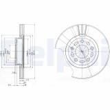 DELPHI BG3928 Disc frana
