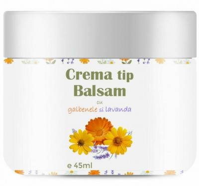 Crema tip Balsam cu Galbenele si Lavanda, 45 ml Bios Mineral Plant foto