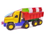 Camion basculanta de jucarie cu cuburi de construit