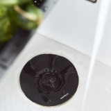 Sita pentru scurgerea de la chiuveta Easy Cook, Homla, 13 cm, silicon, negru