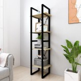 Cumpara ieftin Bibliotecă cu 4 rafturi, stejar sonoma, 40x30x140 cm, PAL