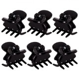 Set Clame Păr, Negru, 1.5cm, 6 Bucăți, Oem