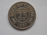 25 CENTS 1967 GUYANA