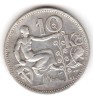 Moneda Argint Cehoslovacia 10 Korun Coroane 1931