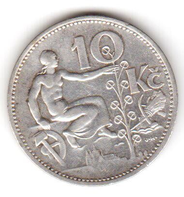 Cehoslovacia 10 Korun Coroane 1931
