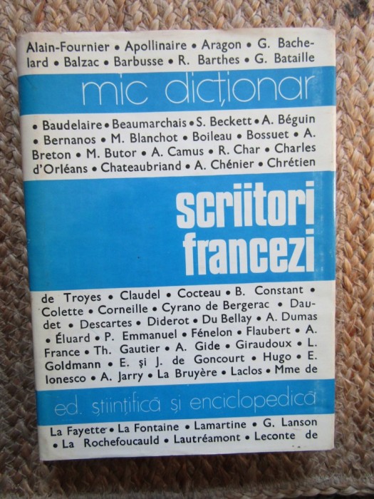 Mic dictionar Scriitori francezi 1978
