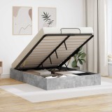 vidaXL Cadru de pat otoman cu depozitare Beton 193 x 120 x 25 cm PAL 3409288
