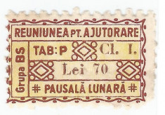 *Romania, lot 699 cu 1 timbru fiscal local, Timisoara, 1935, NG foto