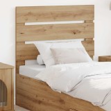 vidaXL Tăblie cap cu headboard Stejar Artizanal 75 cm Lemn compozit 887592
