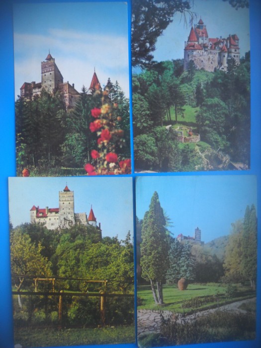 HOPCT LOT 3386 -4 CARTI POSTALE-CASTELUL BRAN-JUD BRASOV-CIRCULATE