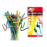 Set 100 Paie Deko Cu Burduf Lung, 260x5mm