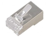 Conector RJ45 Cat 5e ecranat, QOLTEC