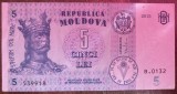 B11 22 - Bancnota foarte veche - Moldova - 5 leI - 2015