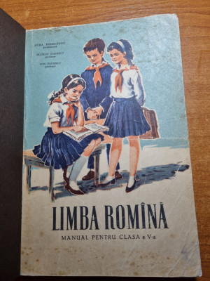 manual de limba romana si gramatica - pentru clasa a 5-a - din anul 1964 foto