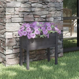 Cumpara ieftin Jardinieră de grădină, gri, 70x31x70 cm, lemn masiv de pin