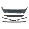 Set bara spate BMW Seria 3 (E46), Sedan, 06.1998-06.2005, cu gauri senzori parcare; grunduit, de vopsit; type M-Tech; cu bandouri, cu spoiler; cu gau