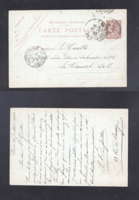France 1903 Postal History Rare Old postcard Postal stationery Paris DB.346 foto