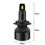 Cumpara ieftin Becuri LED Auto CSP Mini Canbus 60W/Set 10000lm 6500K IP65 Set 2 Buc