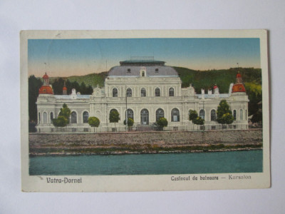 Vatra Dornei:Casinoul de balneare,carte poștală 1930 circulată 1931 foto