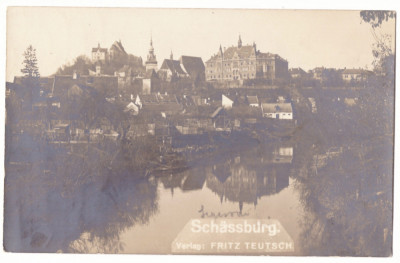 5188 - SIGHISOARA, Mures, Romania - old postcard, real PHOTO - used - 1913 foto