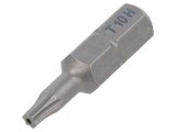 Bit Surubelniță Torx T10H Wiha, 25mm, Cu Gaura, Antifurt, Profesional