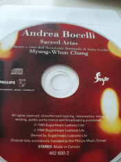 ANDREA BOCELLI - SACRED ARIAS - CD foto