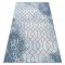Covor acril Valencia 3951 Heksagon albastru si gri, 80x150 cm