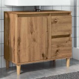 vidaXL Dulap de chiuvetă, stejar artizanal, 65x33x60 cm lemn prelucrat