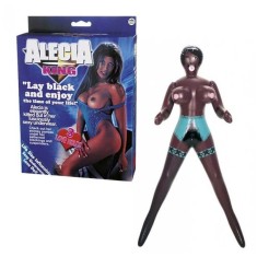 Papusa Gonflabila NMC &quot;Alecia King&quot; 145 cm - Negru##