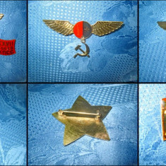 4215-Set 3 Insigne USSR-URSS- Mihail Gorbaciov Congres 27-lea 1986.