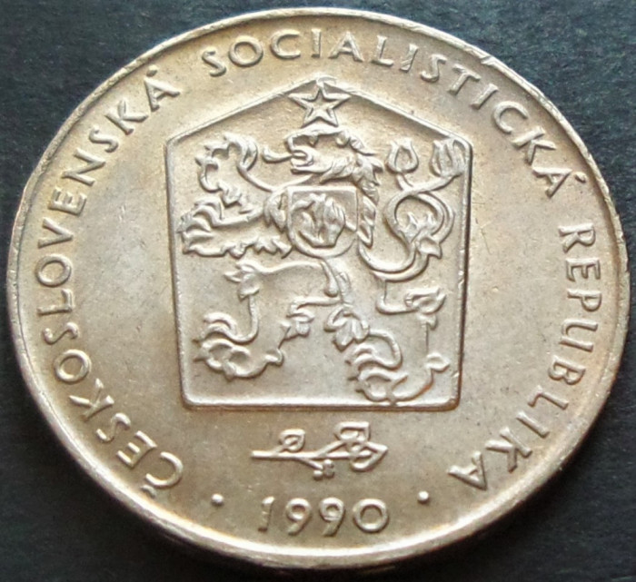 Moneda 2 COROANE - RS CEHOSLOVACIA, anul 1990 * cod 3057