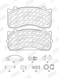 Set placute frana fata spate Jurid