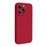 Lemontti Husa Liquid Silicon MagCharge iPhone 15 Pro Max Visiniu (protectie 360&deg;, material fin, captusit cu microfibra)